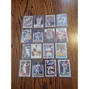 Shohei Ohtani Baseball Card Lot 16 Cards Los Angeles Angels Dodgers Topps Insert